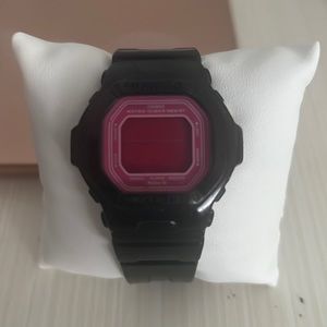 Black & Pink Baby G Shock Watch